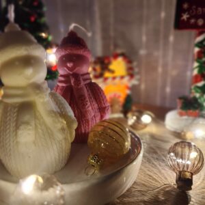 Bougie Bonhomme de Neige