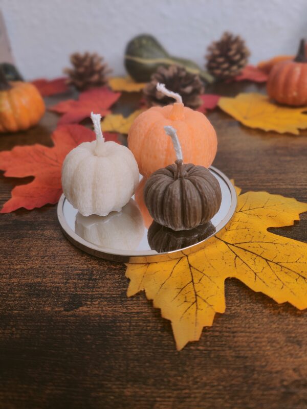Lot de Bougies Citrouilles d’Automne – Image 6