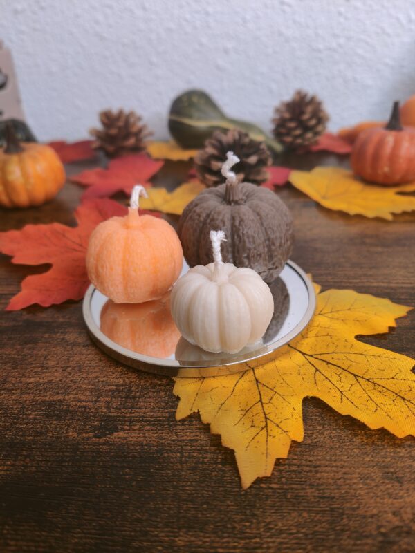 Lot de Bougies Citrouilles d’Automne – Image 5