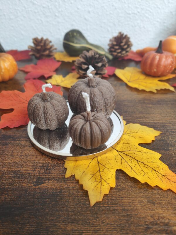 Lot de Bougies Citrouilles d’Automne – Image 4